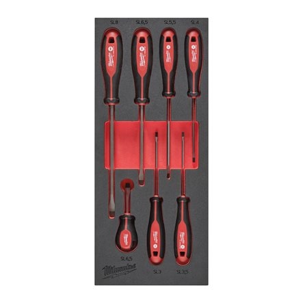 Milwaukee Accessoires 4932492395 Schroevendraaier SL Set (7 delig) in Foam Inlay