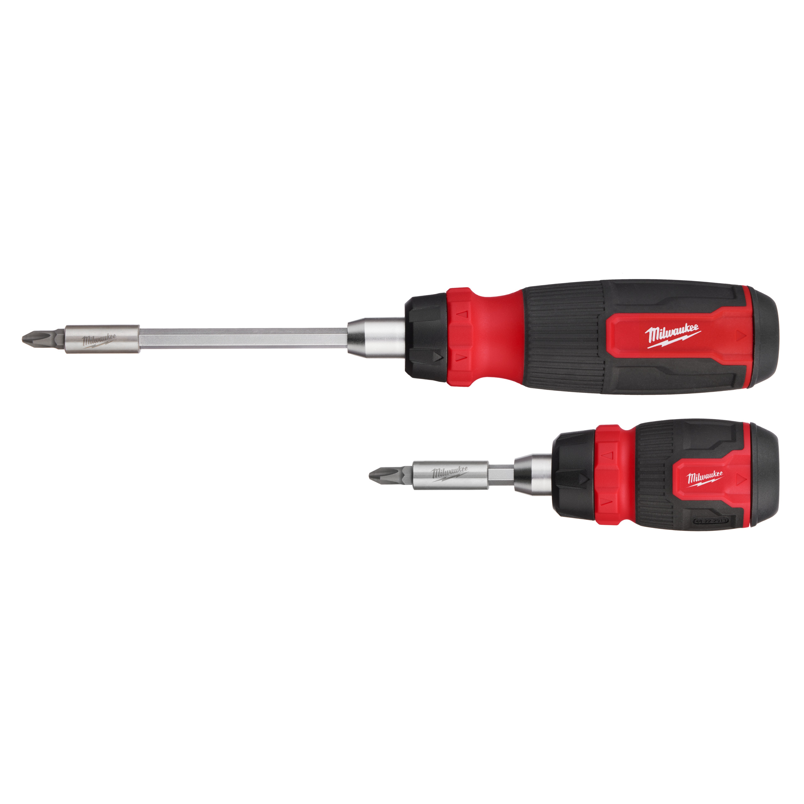 Milwaukee Accessoires 4932492811 2 stuks ratelende en compacte ratelende multi-bits schroevendraaierset