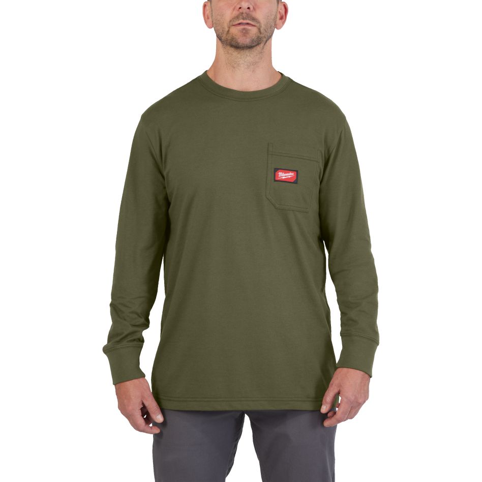 Milwaukee Accessoires 4932493048 Werk T-shirt long sleeve groen S 1st