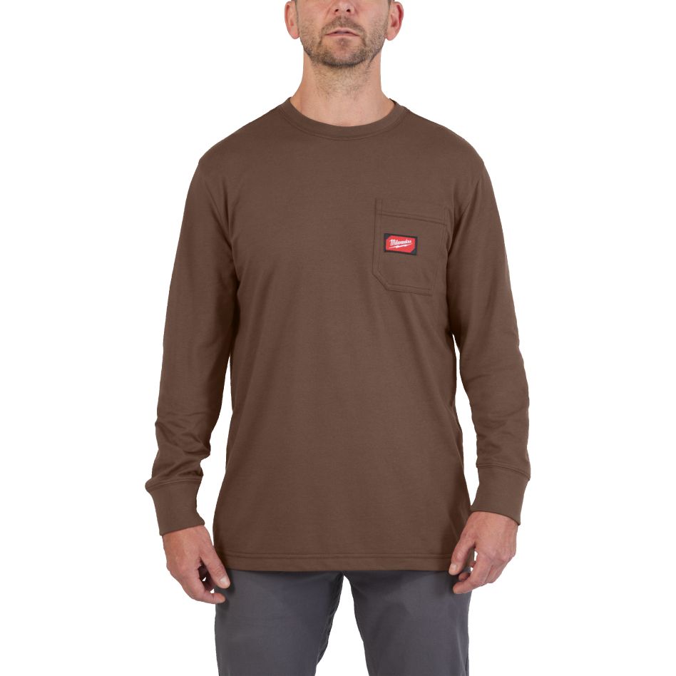 Milwaukee Accessoires 4932493059 Werk T-shirt long sleeve bruin M 1st