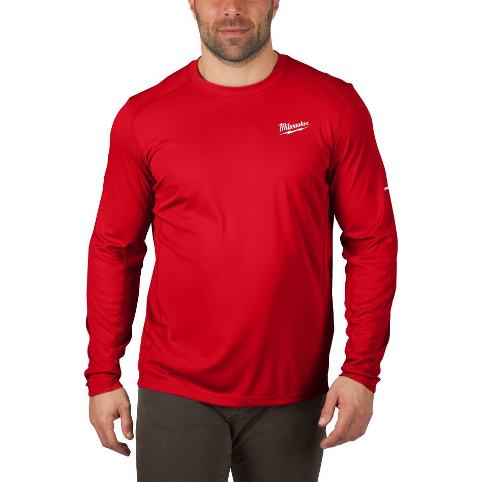 Milwaukee Accessoires 4932493087 Warm weer t-shirt lange mouw rood XXL 1st