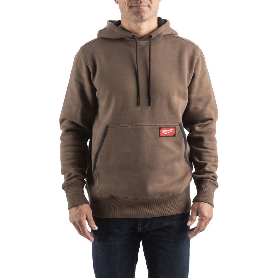 Milwaukee Accessoires 4932493133 Werk hoodie midweight bruin L 1st