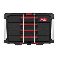 Milwaukee Accessoires 4932493189 Packout Gereedschapskist met 4 lades