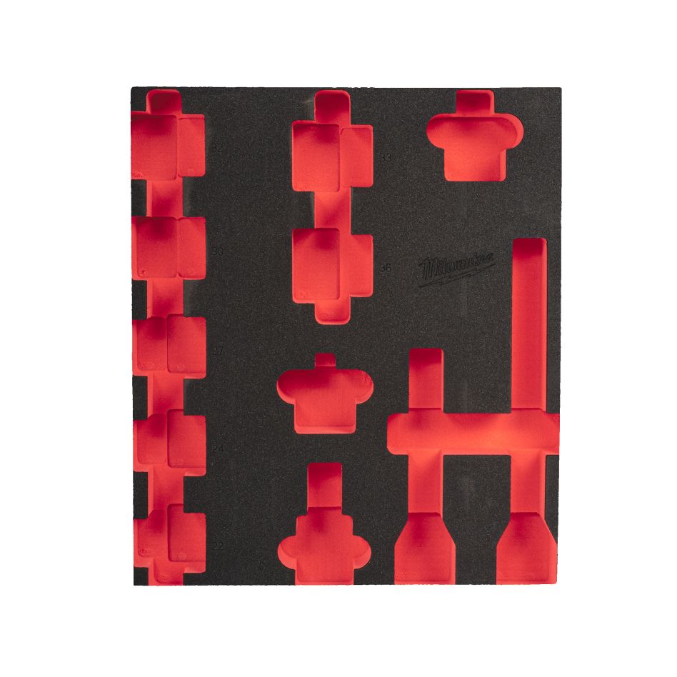 Milwaukee Accessoires 4932493396 SHOCKWAVE 3/4" Korte Doppen in Foam