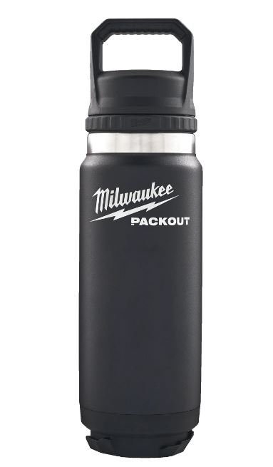 Milwaukee Accessoires 4932493468 Packout Thermosfles Zwart met deksel 1065 ml