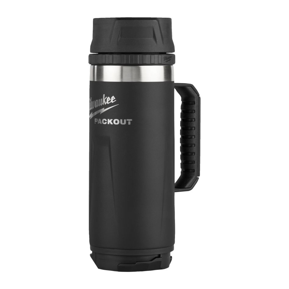 Milwaukee Accessoires 4932493472 PACKOUT 532 ml mok met drinkdop zwart