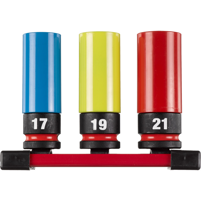 Milwaukee Accessoires 4932493559 SHOCKWAVE Magnetische Moeraanzetterset PACKOUT Ready 7/8, 8/10, 10/13 mm