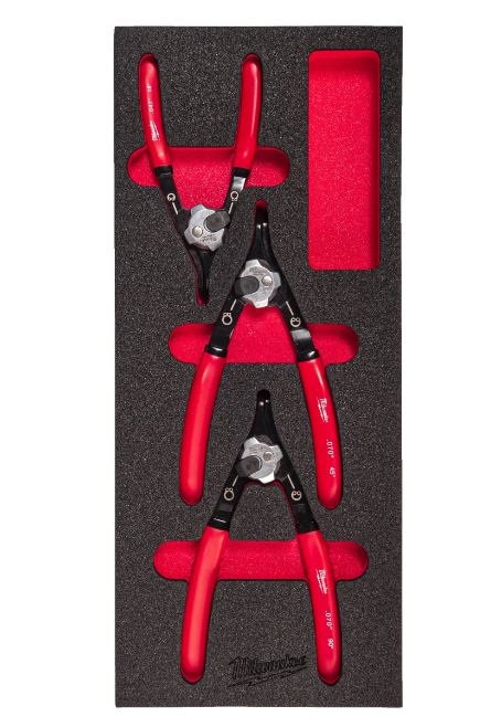 Milwaukee Accessoires 4932493632 Borgveer Tangenset PACKOUT Foam Inlay 3-delig