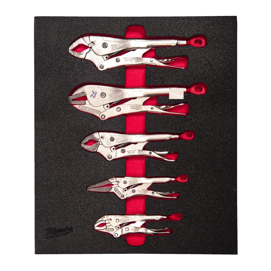 Milwaukee Accessoires 4932493634 Foam inlay griptangenset (5-delig)