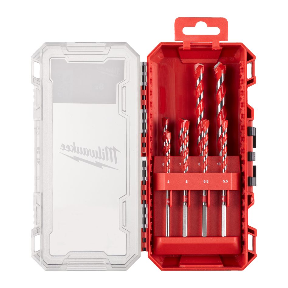 Milwaukee Accessoires 4932493882 Betonboren Premium Set (4 x 90, 5/5,5/5,5/6/7 x 100, 8/10 x 150 mm)
