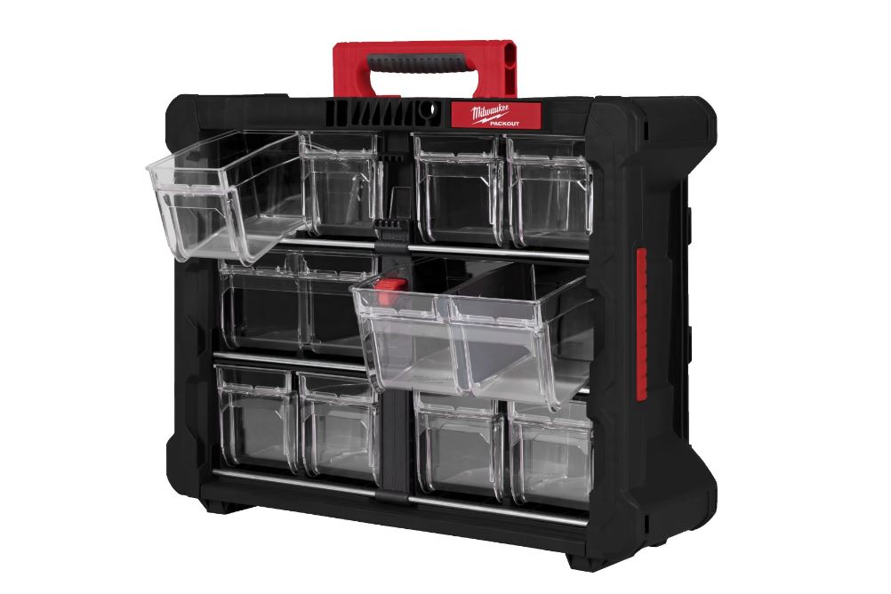 Milwaukee Accessoires 4932498323 PACKOUT Hangende/staande organiser met bakjes
