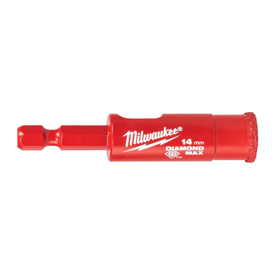 Milwaukee Accessoires 4932498346 DIAMOND MAX™ ¼˝ nat / droog boren 14 mm