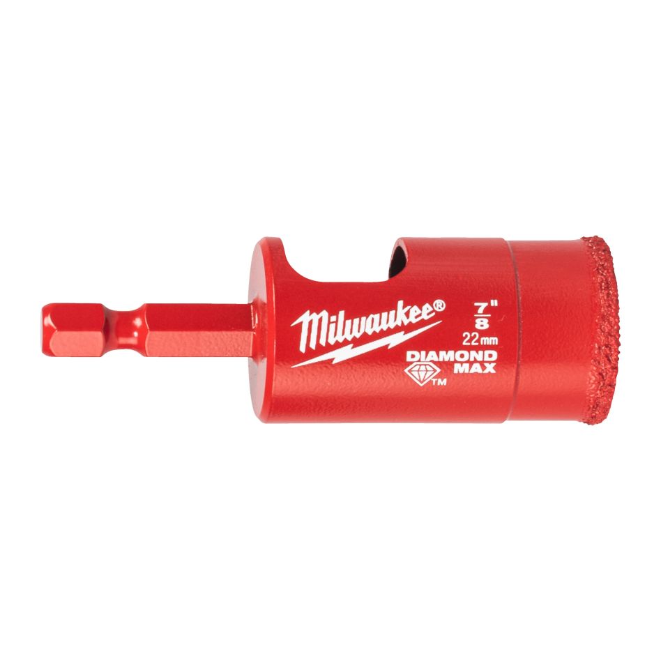 Milwaukee Accessoires 4932498349 DIAMOND MAX™ ¼˝ nat / droog boren 22 mm