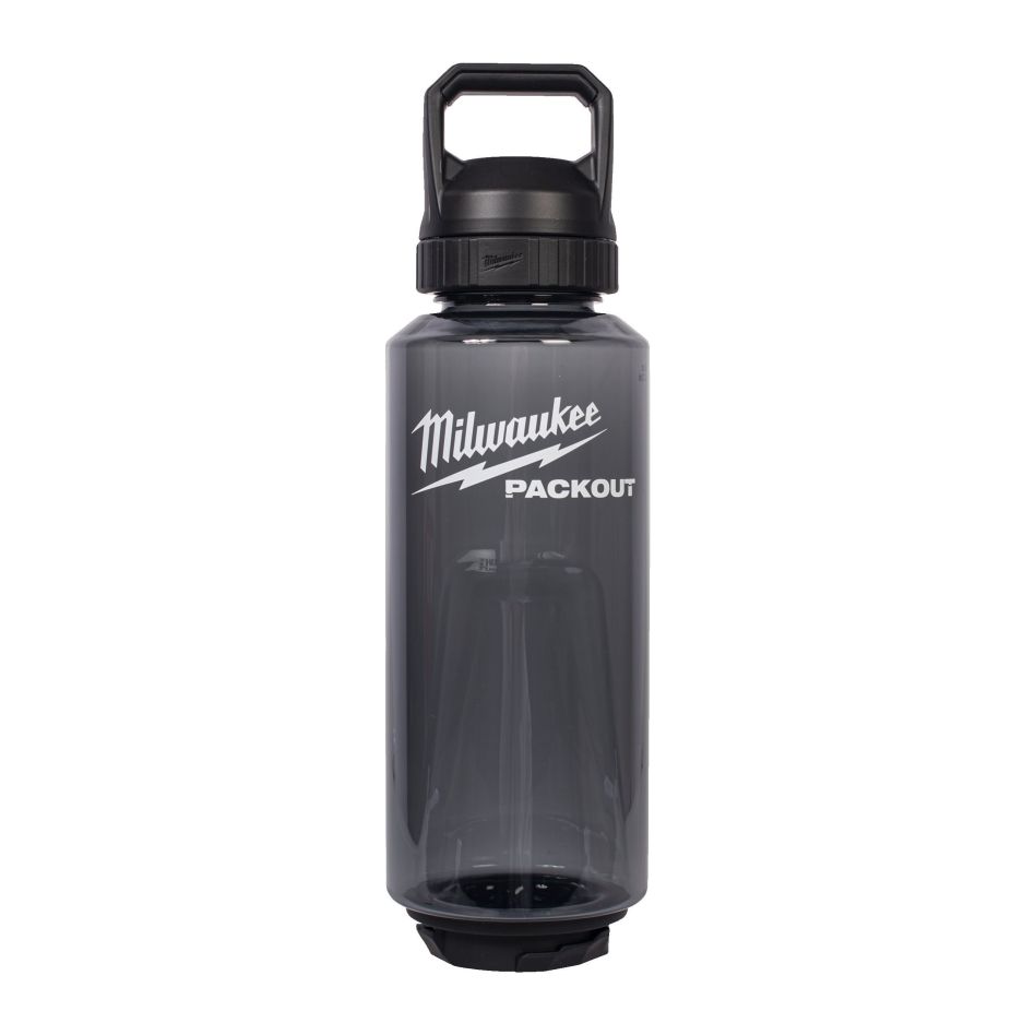 Milwaukee Accessoires 4932498641 PACKOUT 1420 ml Plastic fles met drinkdop zwart