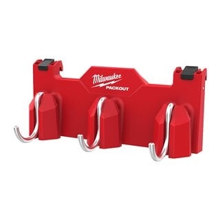 Milwaukee Accessoires 4932498650 PACKOUT zijmontage 3-haaks rail