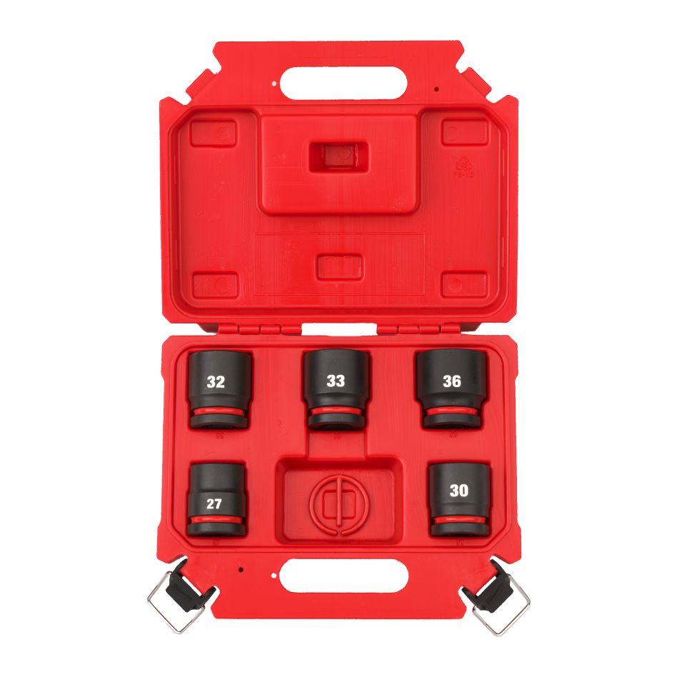 Milwaukee Accessoires 4932498751 SHOCKWAVE Doppenset 1" Standaard 27,30,32,33,36 mm