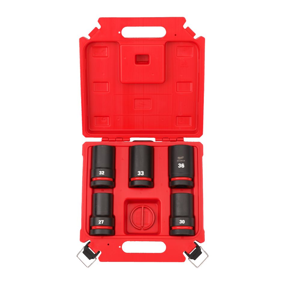 Milwaukee Accessoires 4932498752 SHOCKWAVE Doppenset 1" Diep 27,30,32,33,36 mm