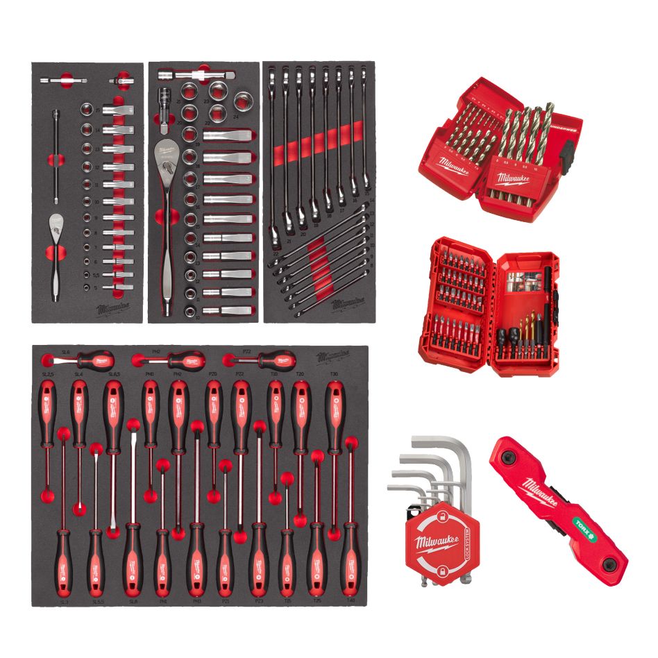 Milwaukee Accessoires 4932499473 Master foam inlay sets universeel/algemeen 170-delig
