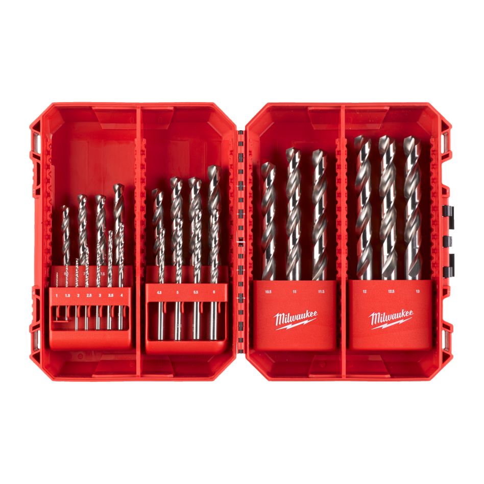 Milwaukee Accessoires 4932499767 THUNDERWEB PACKOUT Ready Box Set HSS-G Metaalborenset 25-delig