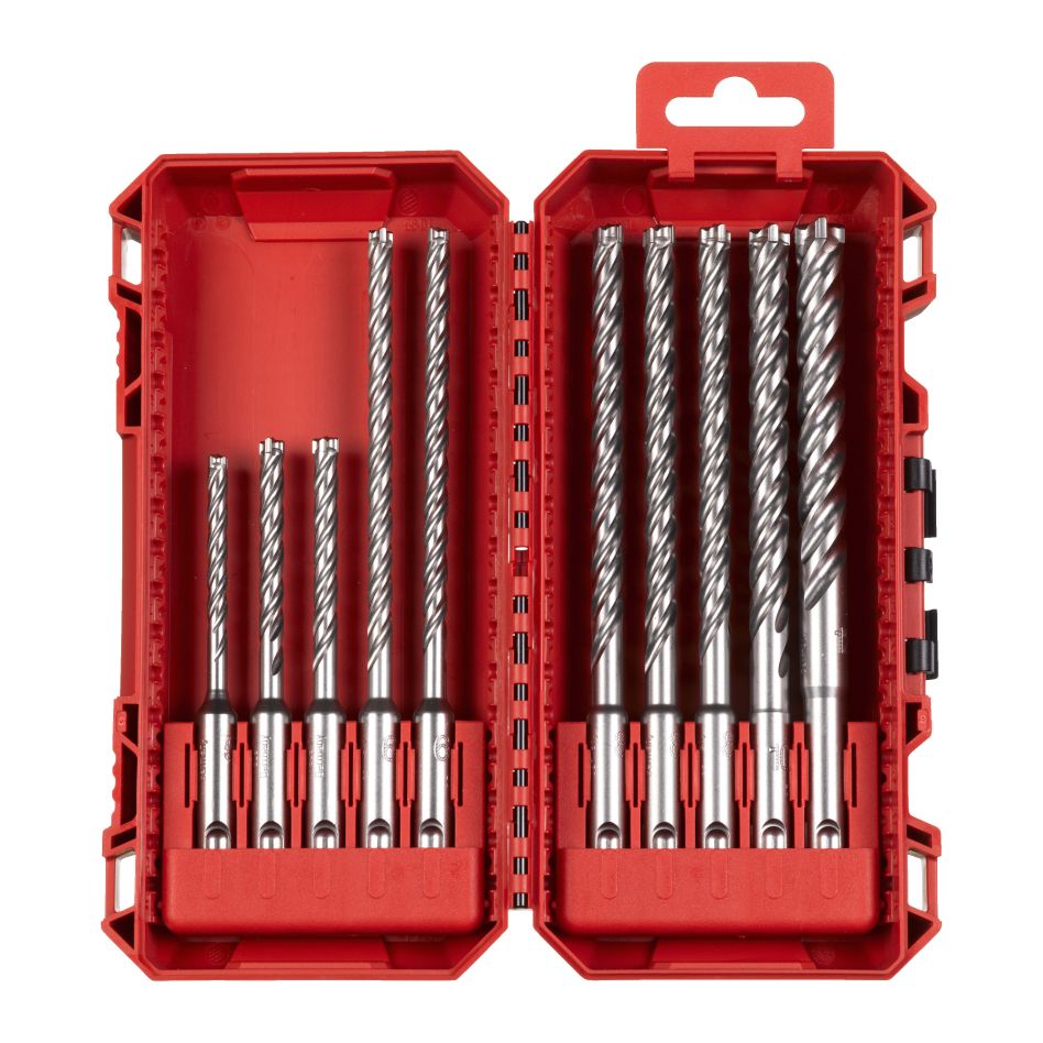 Milwaukee Accessoires 4932500062 SDS-PLUS borenset MX4 PACKOUT Ready Box 5/6/6 x 115 & 6/6/8/8/8/10 x 165 & 12 x 160 mm