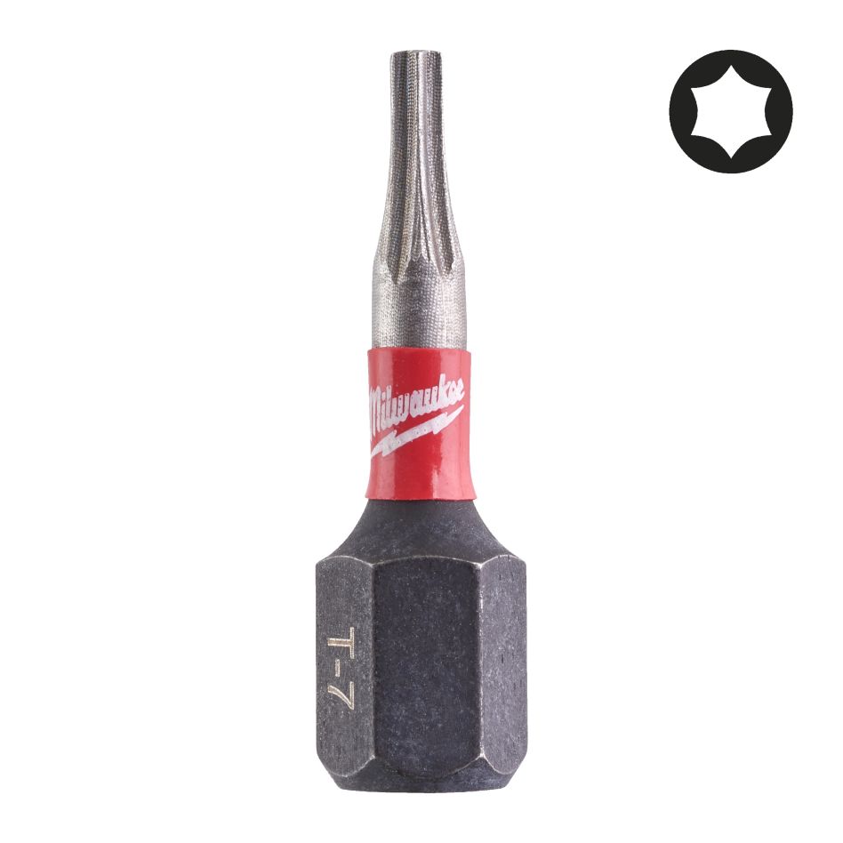 Milwaukee Accessoires 4932500361 SHOCKWAVE Schroefbit TX10 25 mm 3ST