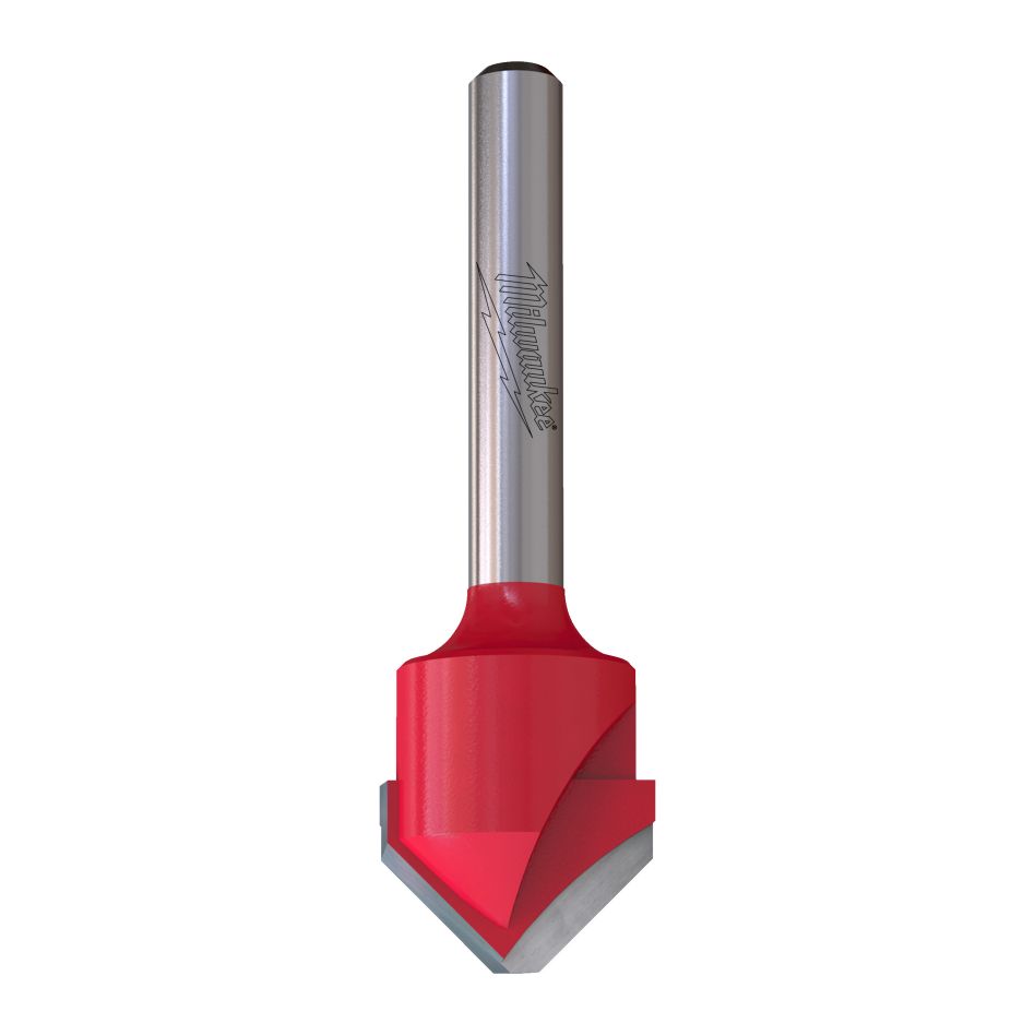 Milwaukee Accessoires 4932500955 1/4" V-Groef frees Carbide Alu 18/60mm