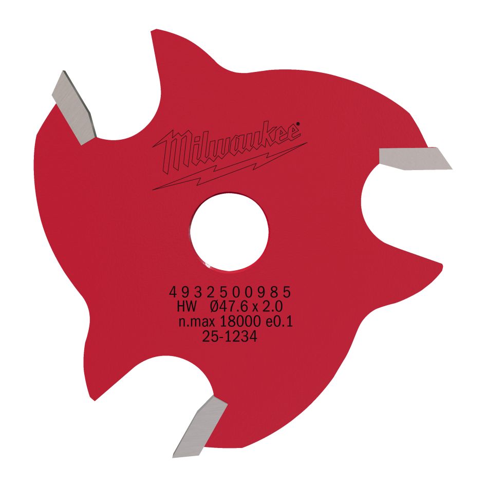 Milwaukee Accessoires 4932500985 8" Sleuf frees Carbide 2mm