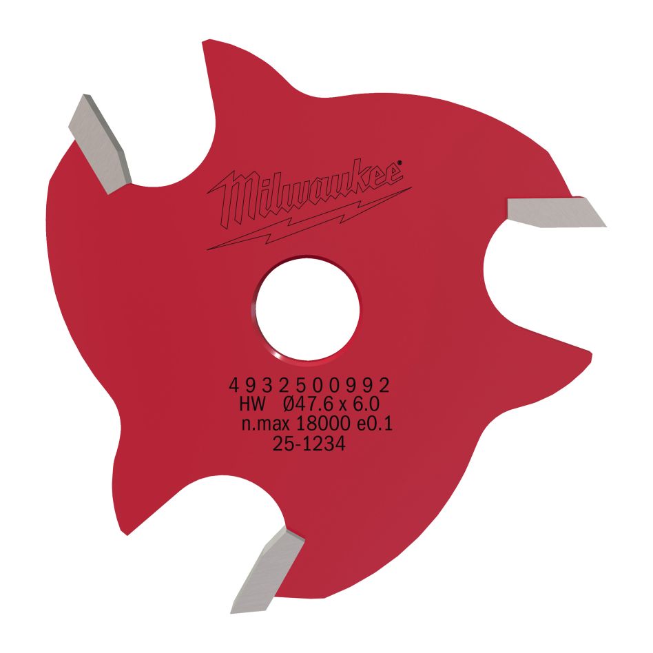 Milwaukee Accessoires 4932500992 8" Sleuf frees Carbide 6mm