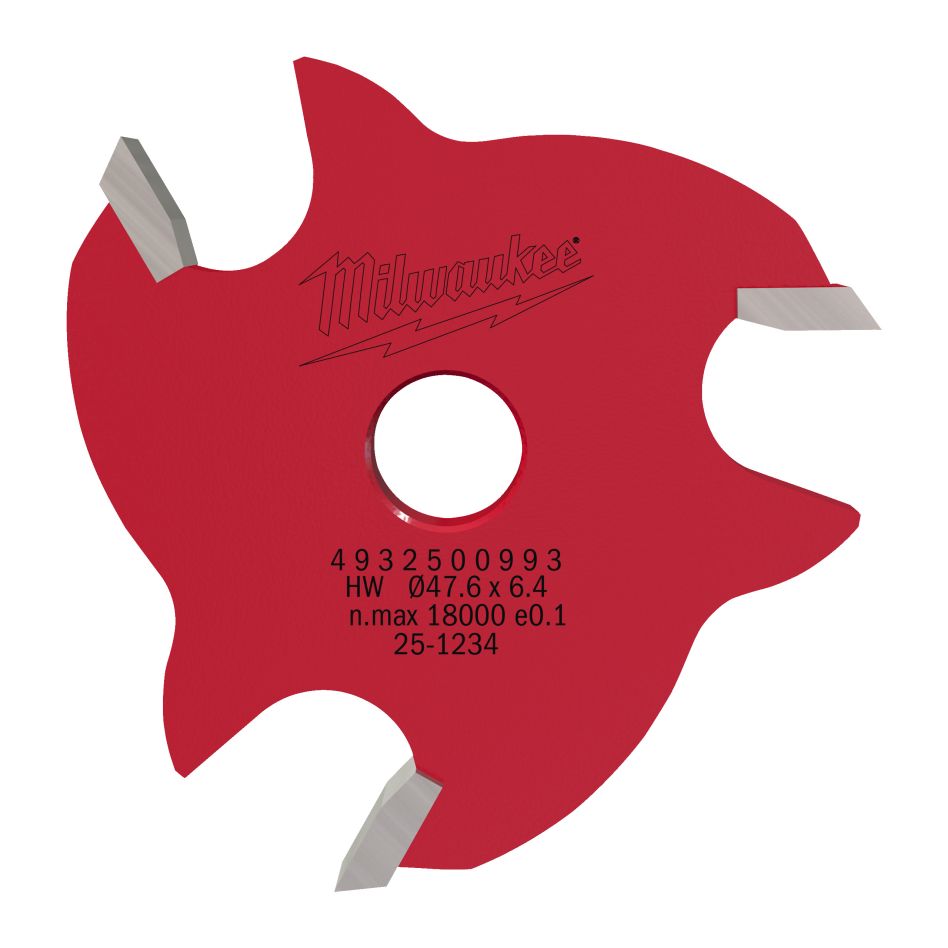 Milwaukee Accessoires 4932500993 8" Sleuf frees Carbide 6,4mm
