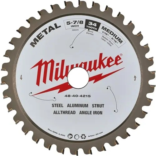 Milwaukee Accessoires 4932501141 Cirkelzaagblad metaal 203 x 5/8" x 1,8 42T