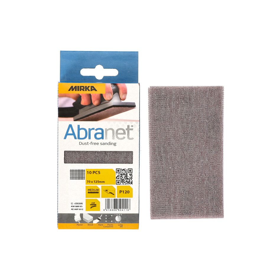 Mirka Accessoires AE149F1012 ABRANET Schuurgaas 70x125mm Grip korrel P120 10st