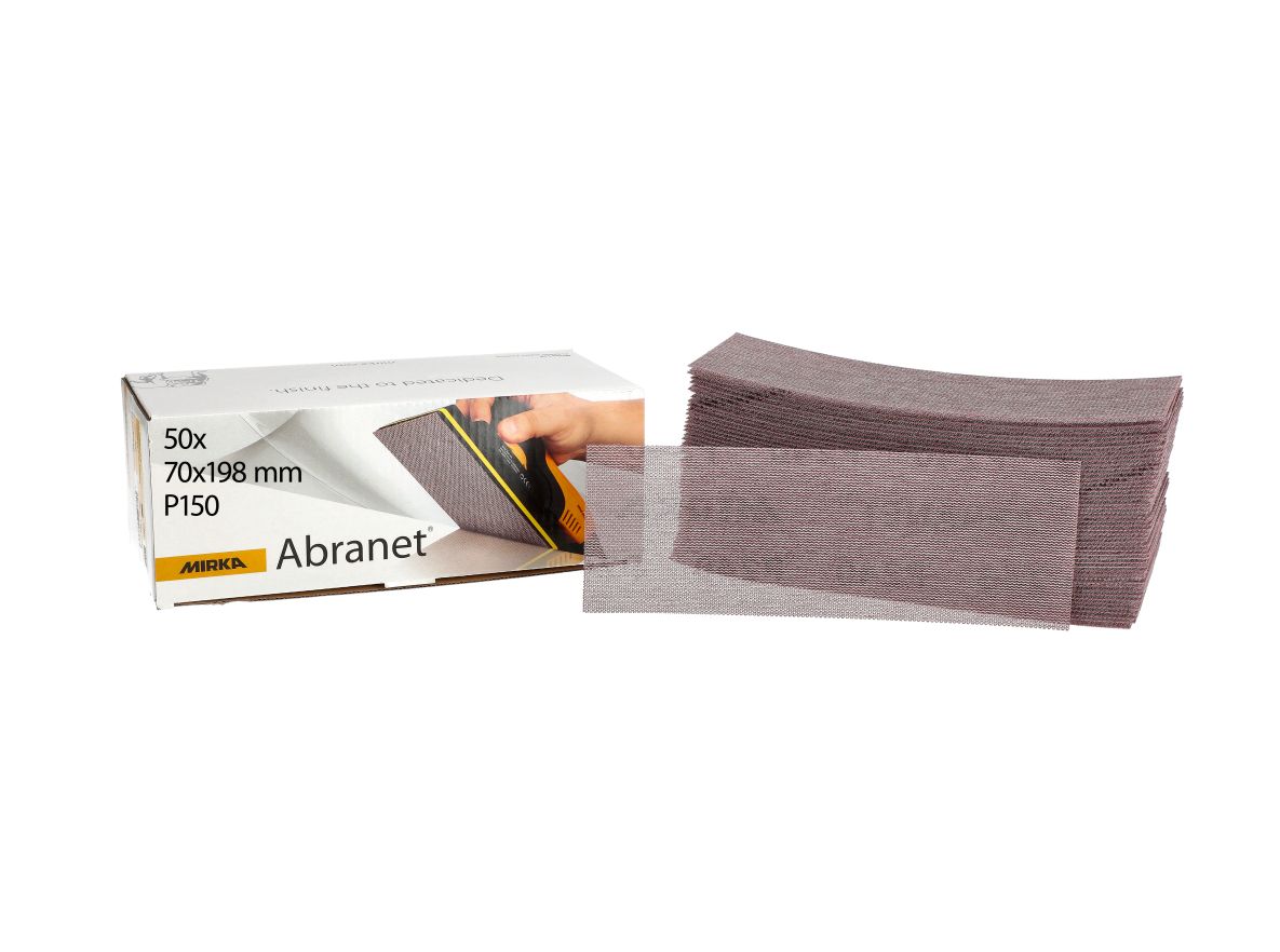 Mirka Accessoires 5415005015 ABRANET Schuurgaas 70x198mm Grip korrel P150 50st