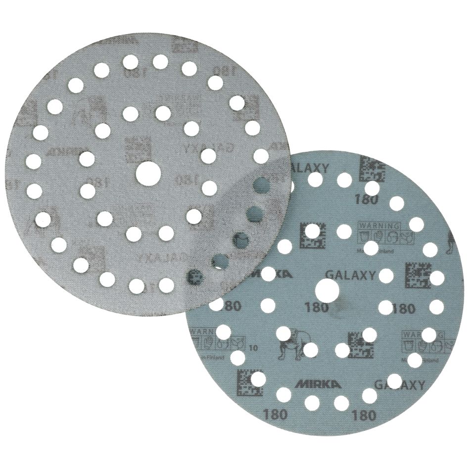 Mirka Accessoires FY6AO05018 GALAXY Gecoat Schuurmateriaal 175mm Grip 37 gaten korrel 180 50st