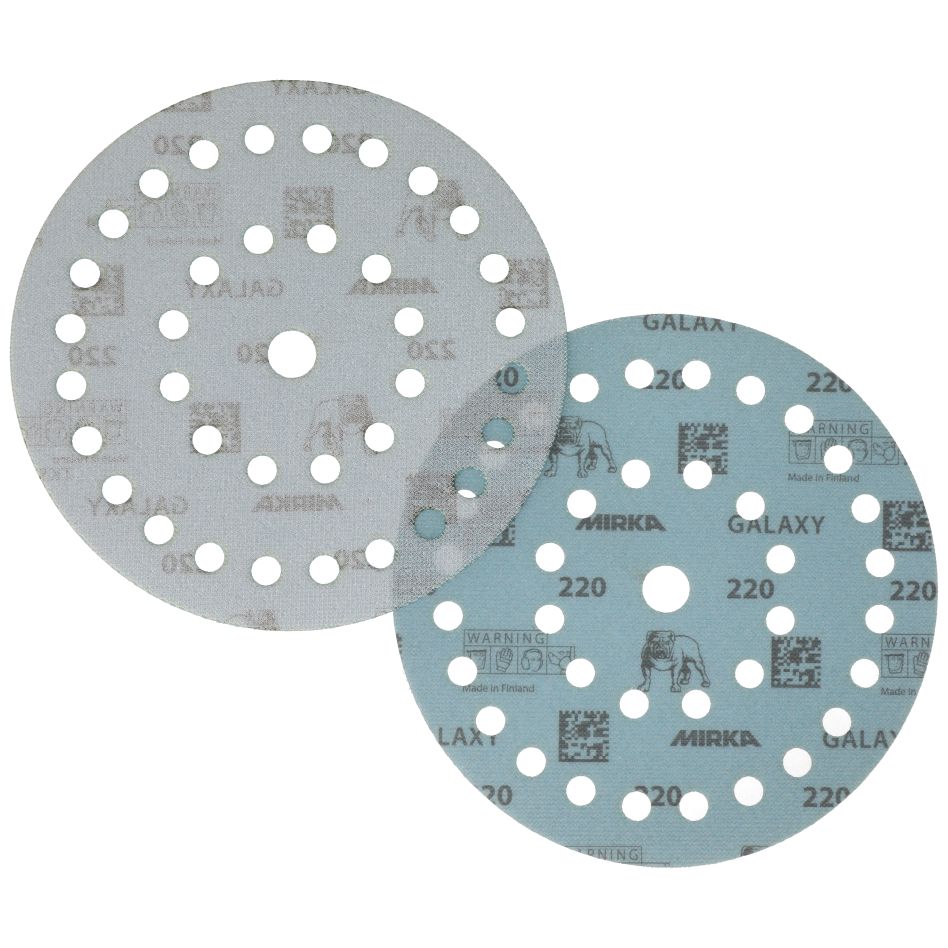 Mirka Accessoires FY6AO05022 GALAXY Gecoat Schuurmateriaal 175mm Grip 37 gaten korrel 220 50st
