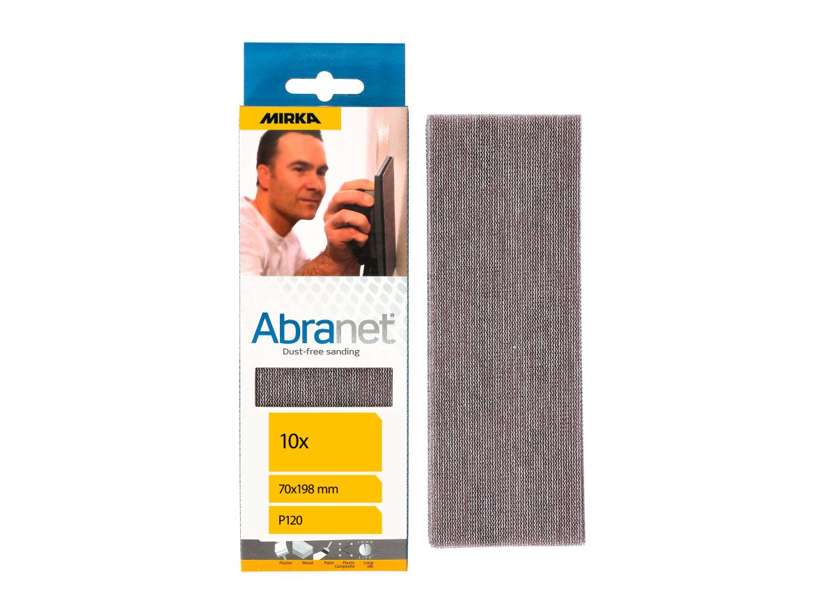 Mirka Accessoires AE150F1012 ABRANET Schuurgaas 70x198mm Grip korrel P120 10st