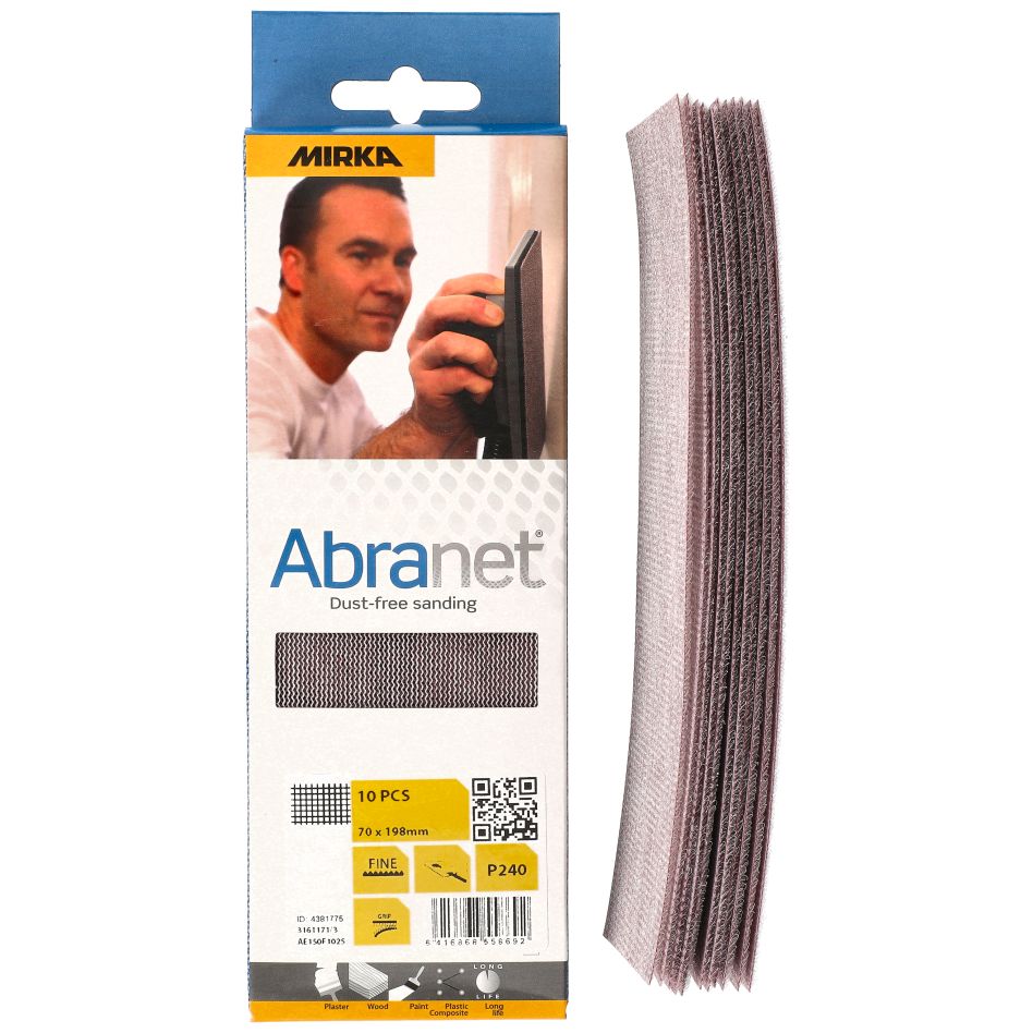 Mirka Accessoires AE150F1025 ABRANET Schuurgaas 70x198mm Grip korrel P240 10st