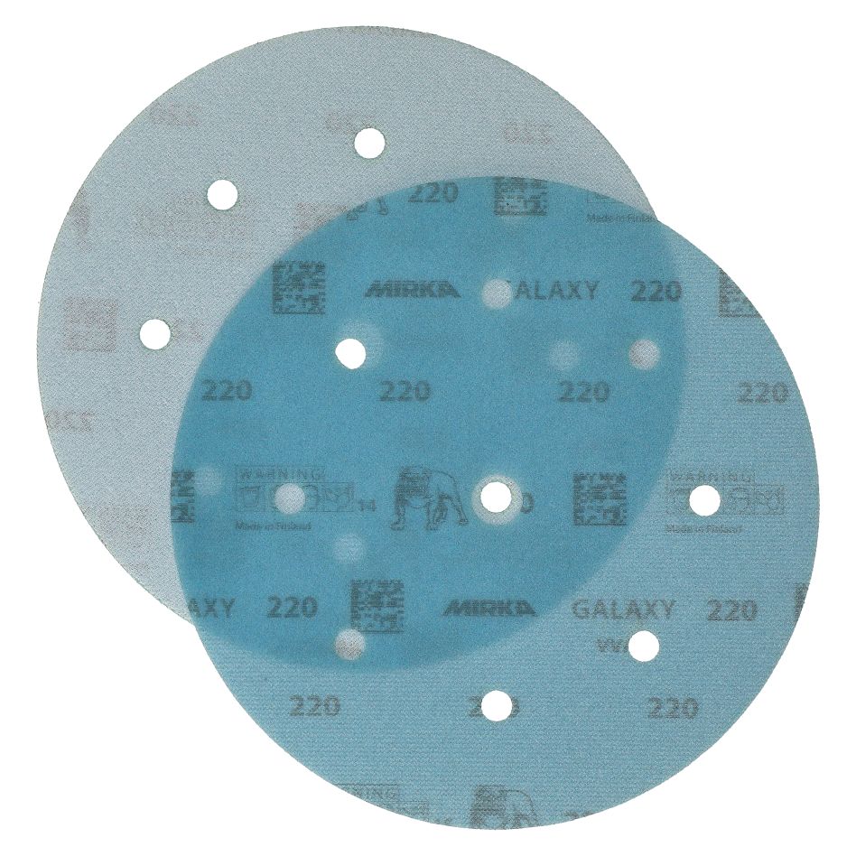 Mirka Accessoires FY63205022 GALAXY Schuurpapier 200mm Grip 9 gaten korrel 220 50st