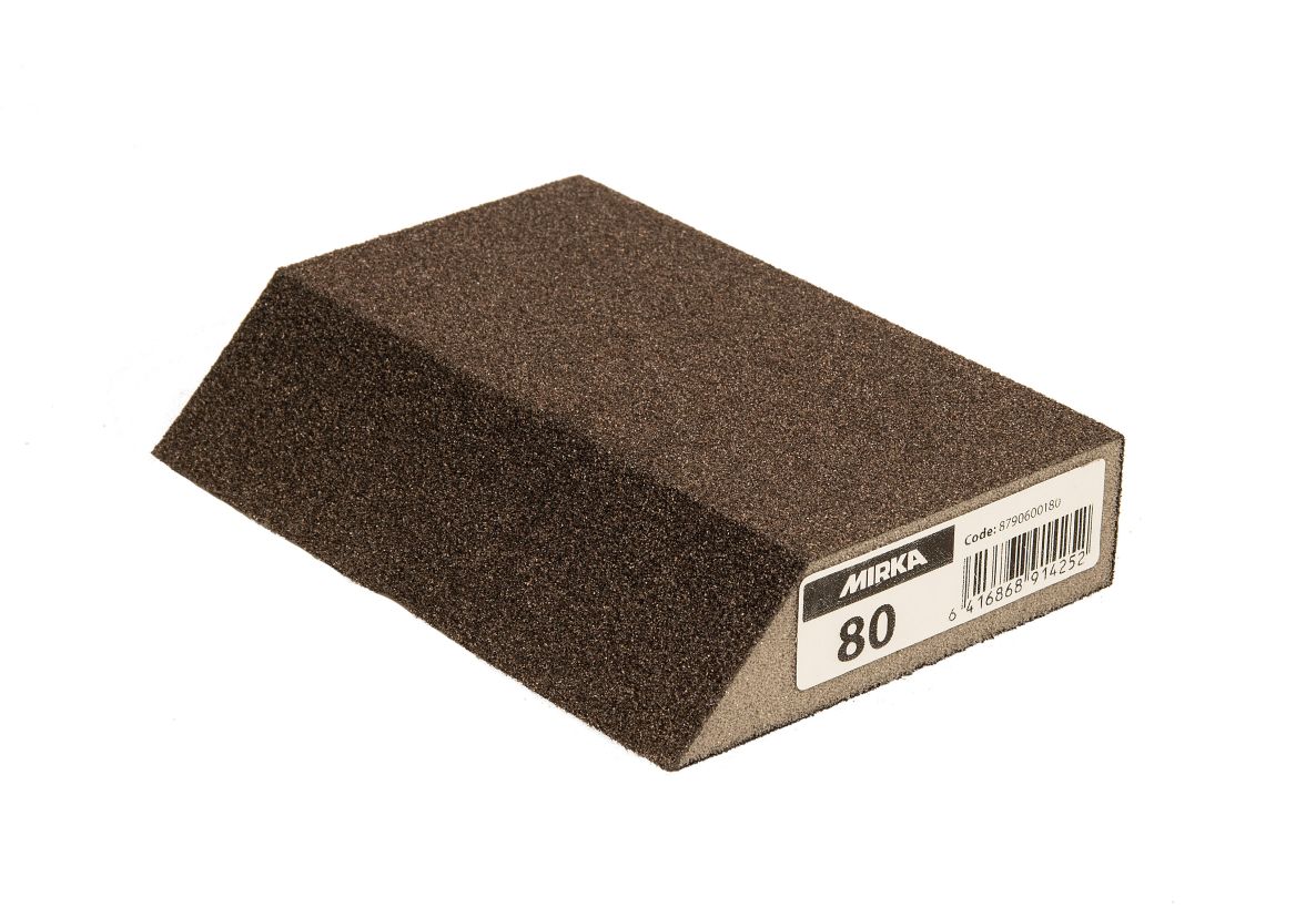 Mirka Accessoires 8790603012 Schuurspons schuin 125x85x25mm 120 30st