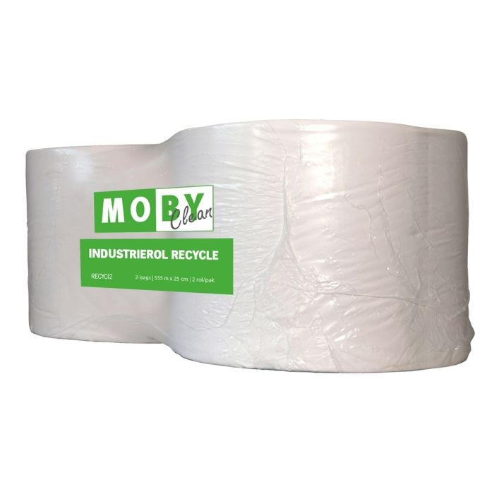 Moby Clean RECYCI2 Papierrol Recycle 555 m x 25 cm