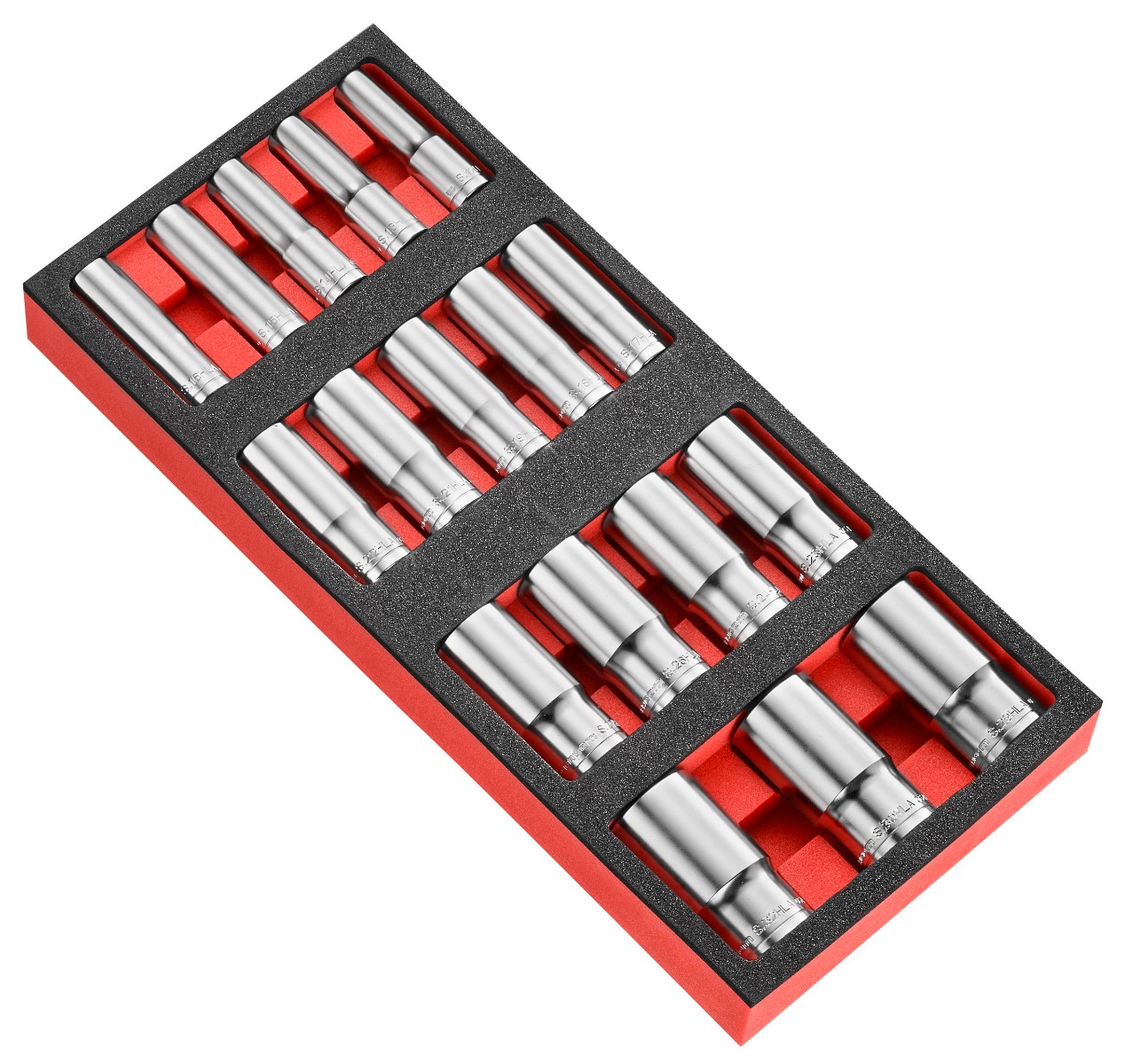 Facom MODM.HLA2PB Module Doppenset 6-kant lang 1/2'' in foam 17-Delig