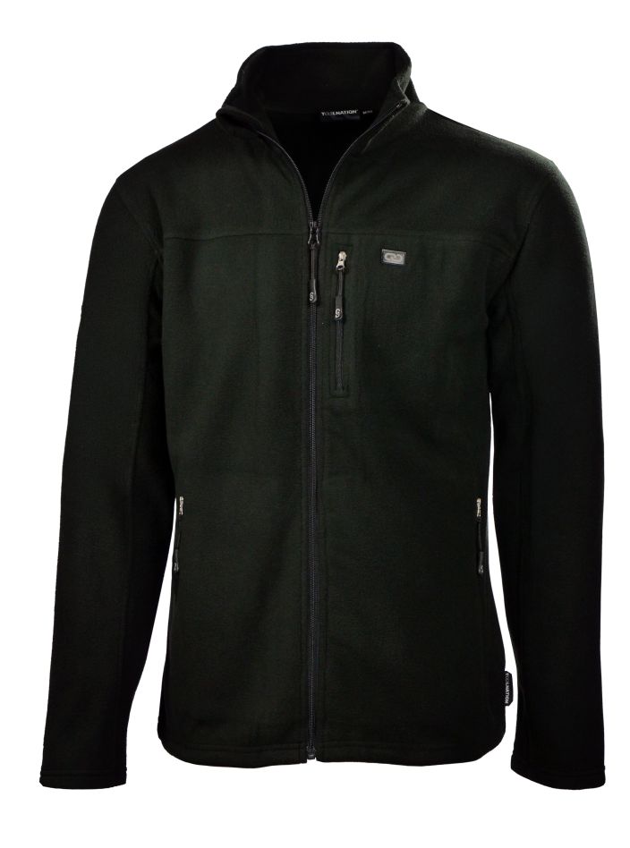 MPFY14002TON Sweatjack polarfleece Zwart