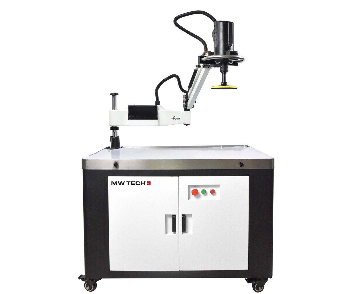 MW-Tech 853100300 OPMV150 Ontbraam- en polijstmachine met vacuümwerktafel dia. 150 mm 5,8 kW 400 V