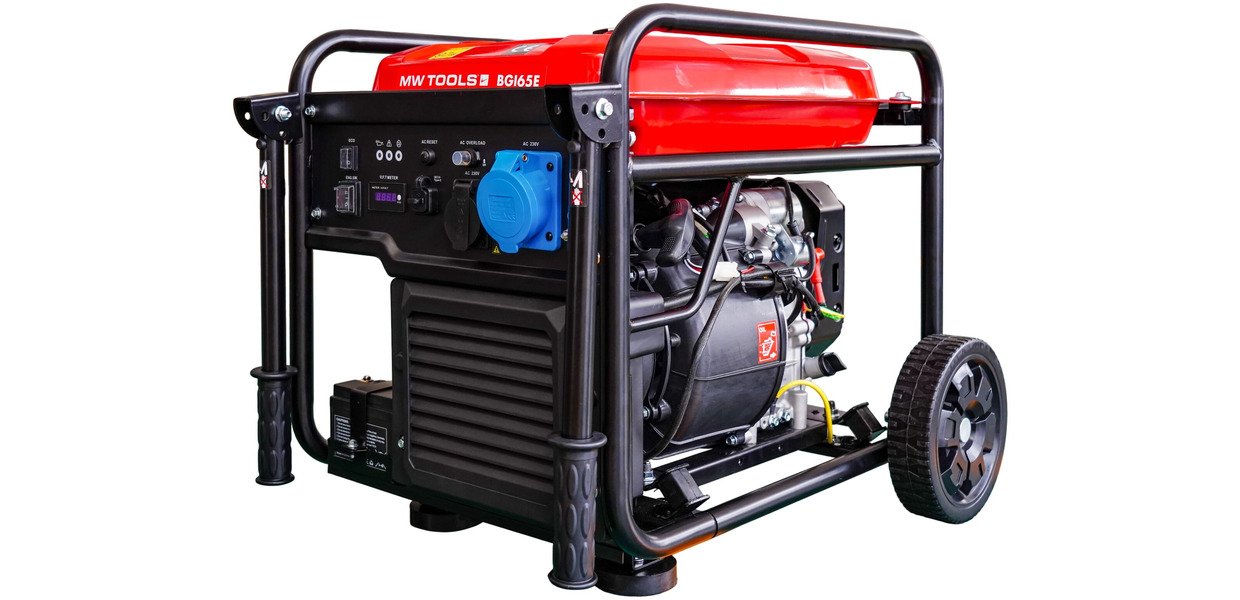 MW-Tools 724562443 BGI65E Benzine inverter generator 6,5 kW 230V met elektrische start