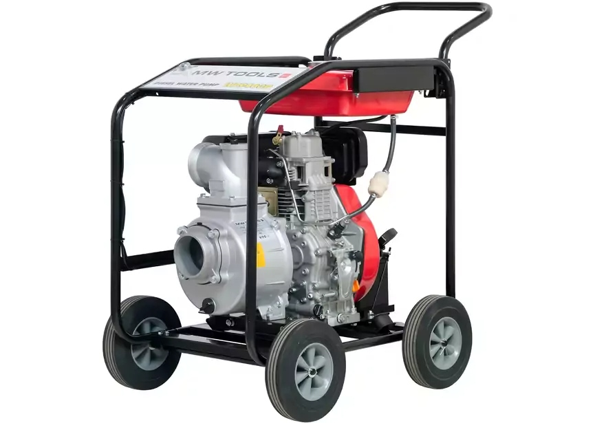 MW-Tools 724562279 WP9400D Waterpomp 4" - 96.000 L/U &ndash; 10 PK diesel - elektrische start