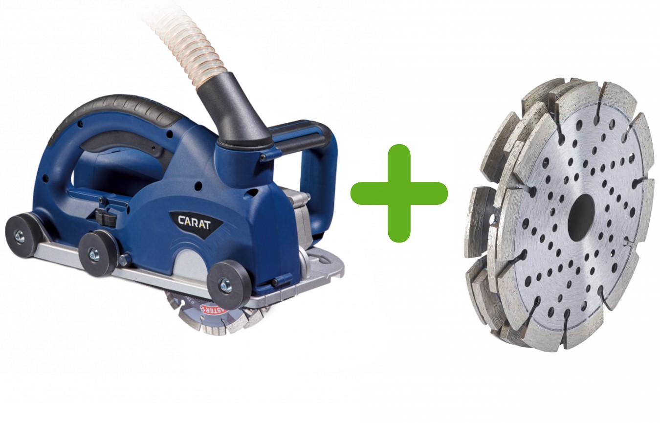 Carat MZSLB1505X SL-1505 DUSTEC® Sleuvenzaagmaschine 50 mm + Leidingfrees Ø150x22,23MM