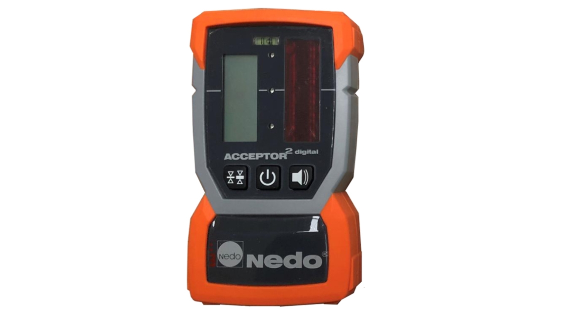 Nedo 430338 ACCEPTOR 2 digital met mm-display en Heavy-Duty-baakklem