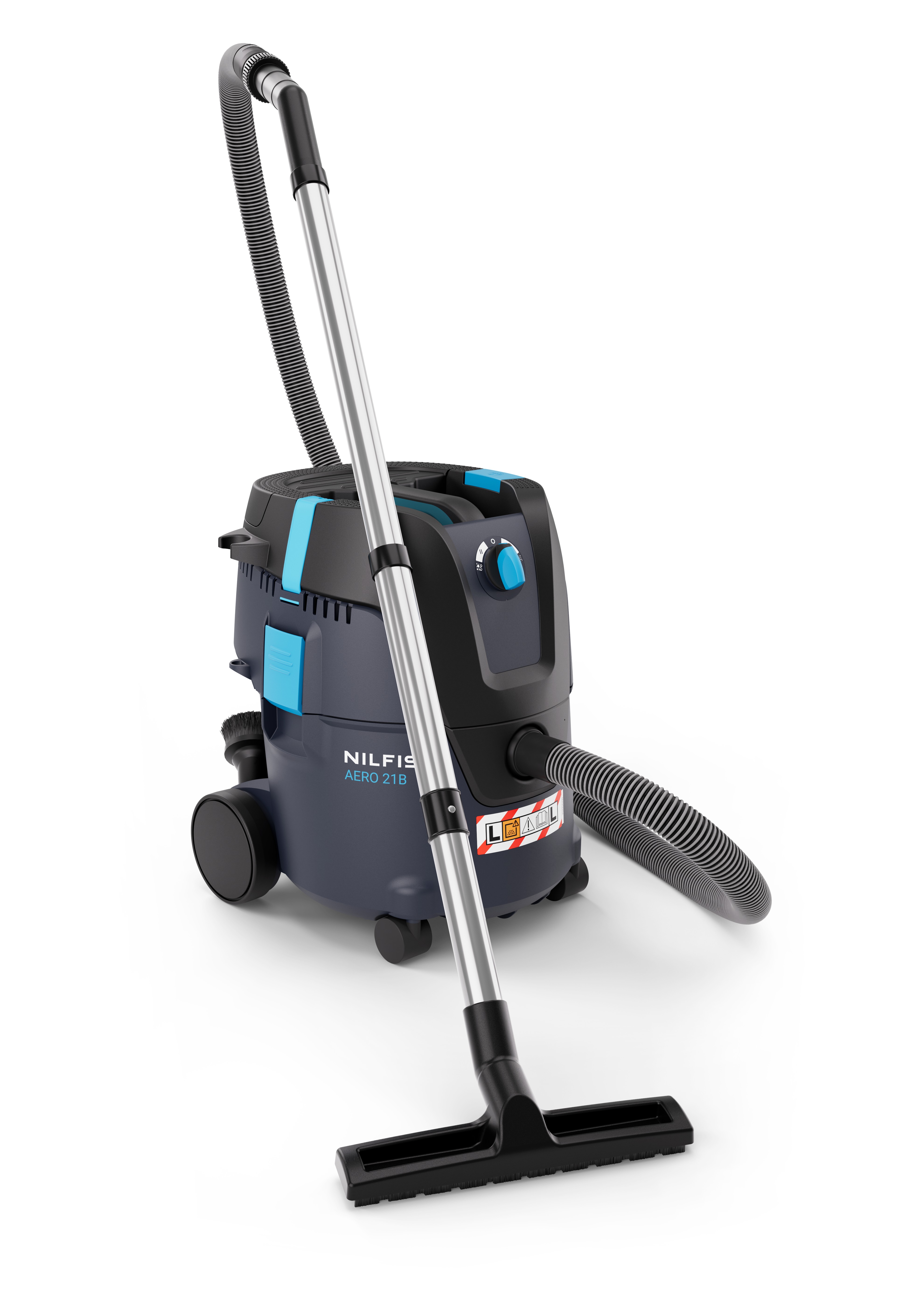 Nilfisk 107419700 AERO 21B-0L PC BP36V Accu Nat-/ en Droogzuiger 36V 160W incl. 1x 6Ah en lader