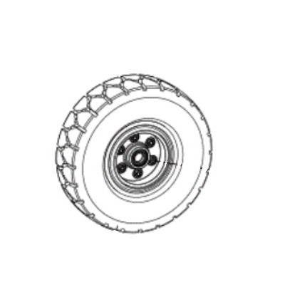 Nilfisk Accessoires 33022245 Set van polyurethaanschuim wielen