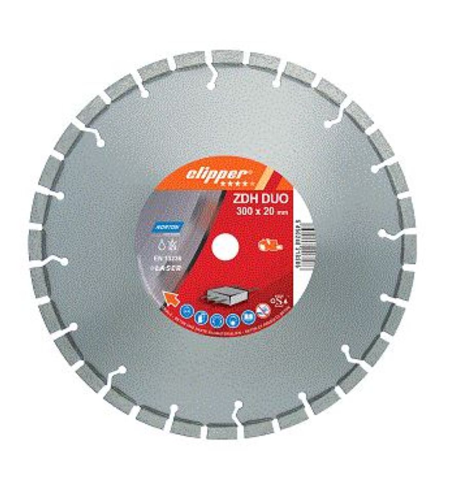 Norton Clipper 70184630301 DUO Extreme Beton Diamant zaagblad 115 x 22,23 mm