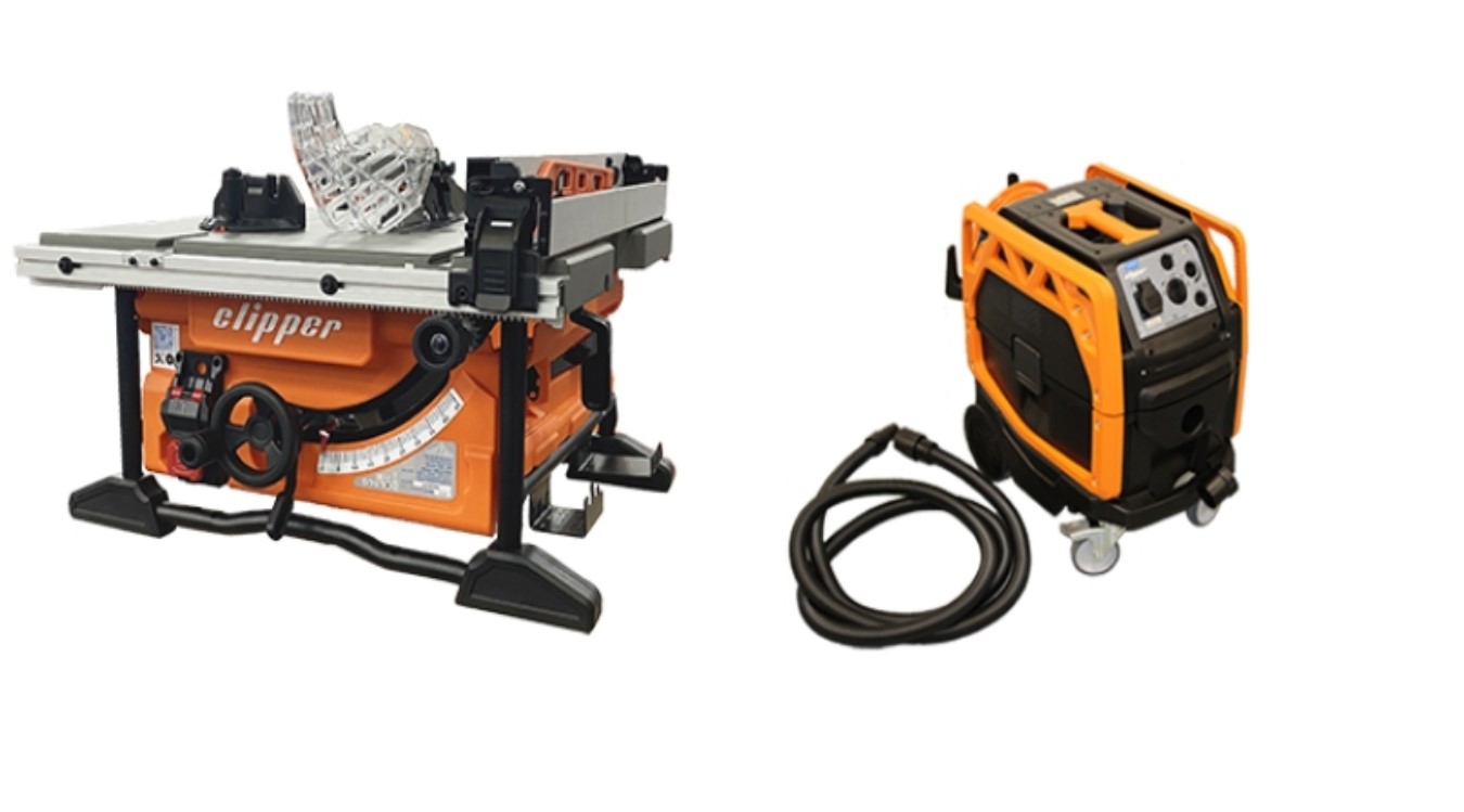 Norton Clipper 70184633154 CWT 255 zaagtafel 255 mm 1500W + CV 270 Stof-,waterzuiger